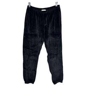 Bella Dahl Pants‎ Womens Small Black Velvet Relaxed Jogger Casual Lounge *FLAW*